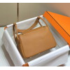 Replica Hermes Kelly Danse 22cm Leather Bag 20353 Tan 10