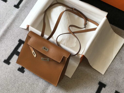 Replica Hermes Kelly Danse 22cm Leather Bag 20353 Tan 3