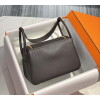 Replica Hermes Kelly 22cm of Danse Leather Bag 20350 Black 10