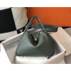 Replica Hermes Mini Kelly Pouchette Epsom Leather H230229 Green 10