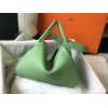 Replica Hermes Mini Kelly Pouchette Epsom Leather H230229 Green 9