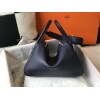 Replica Hermes Mini Kelly Pouchette H230223 Epsom Leather Elephant Grey 9