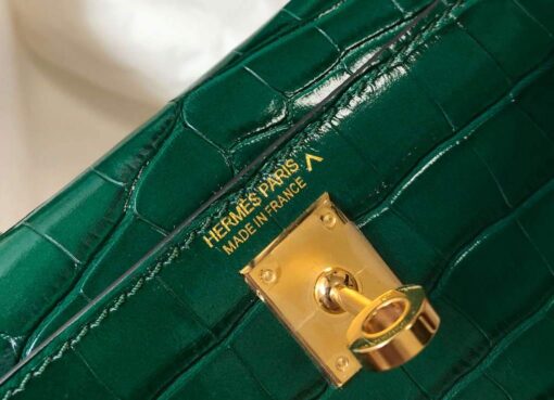 Replica Hermes Kelly Bag Designer Hermes 19CM Shoulder Mini Bag Green 20452 7