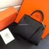 Replica Hermes Kelly Danse 20317 Designer Tote Shoulder Strap Bag Dark Gray 13