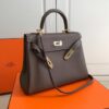 Replica Hermes Kelly Danse 20316 Designer Tote Shoulder Strap Bag Tan 13