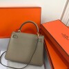 Replica Hermes Kelly Danse 20316 Designer Tote Shoulder Strap Bag Tan 12