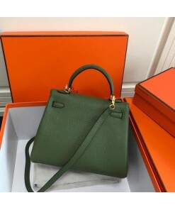 Replica Hermes Kelly Danse 20311 Designer Tote Shoulder Strap Bag Green