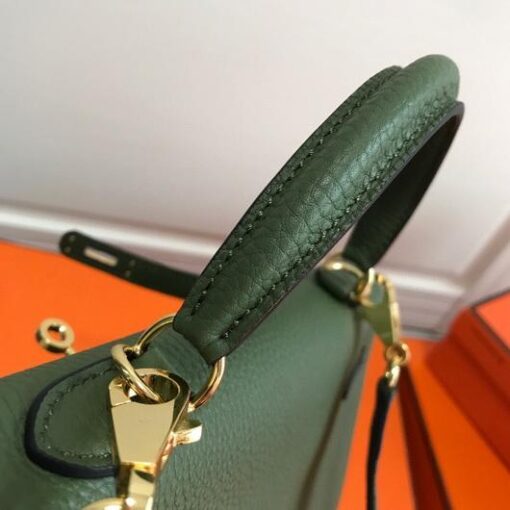 Replica Hermes Kelly Danse 20311 Designer Tote Shoulder Strap Bag Green 2