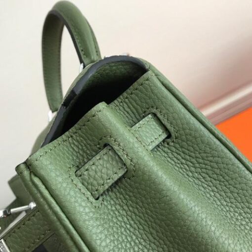 Replica Hermes Kelly Danse 20311 Designer Tote Shoulder Strap Bag Green 9