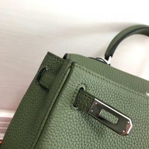 Replica Hermes Kelly Danse 20311 Designer Tote Shoulder Strap Bag Green 11