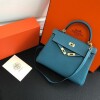 Replica Hermes Kelly Danse 20309 Designer Tote Shoulder Strap Bag Lake Blue 13