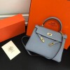 Replica Hermes Kelly Danse 20310 Designer Tote Shoulder Strap Bag Blue 12