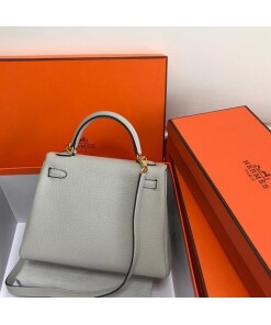 Replica Hermes Kelly Danse 20308 Designer Tote Shoulder Strap Bag Gray