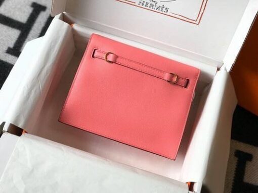 Replica Hermes Kelly Danse 22cm Leather Bag 20359 Pink 2