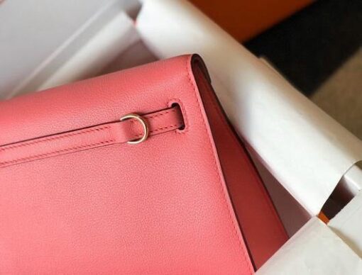 Replica Hermes Kelly Danse 22cm Leather Bag 20359 Pink 6