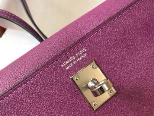 Replica Hermes Kelly Danse 22cm Leather Bag 20358 Purple 6