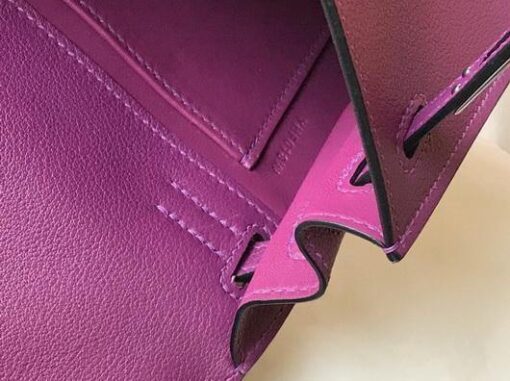 Replica Hermes Kelly Danse 22cm Leather Bag 20358 Purple 7