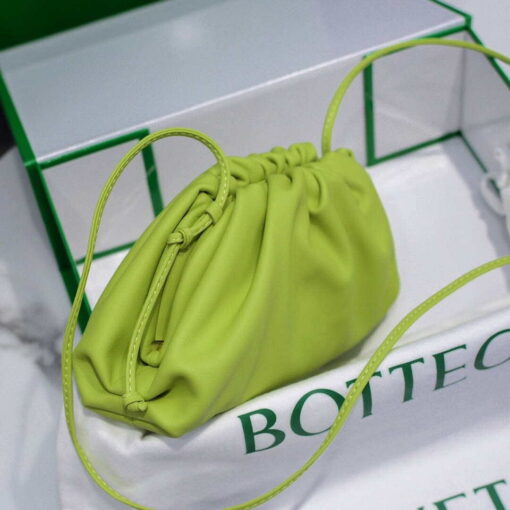 Replica Bottega Veneta 585852 BV Mini Pouch Lemon Green Bag 2