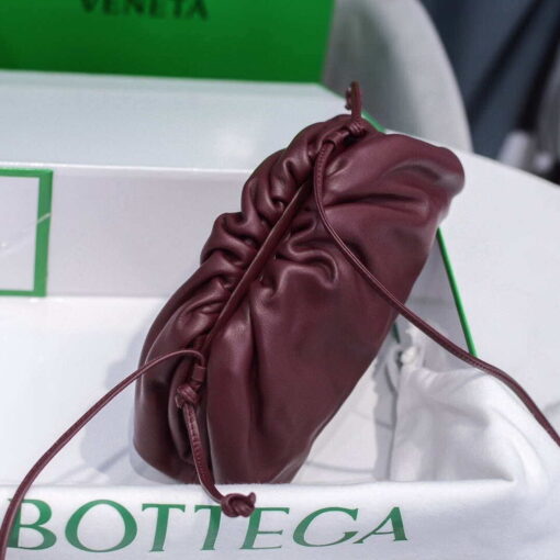 Replica Bottega Veneta 585852 BV Mini Pouch Wine Red Bag 4