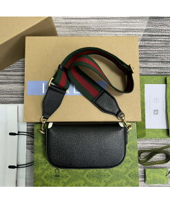 Replica Gucci 727791 Adidas X Gucci Mini Bag Black