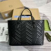 Replica Gucci 725683 Large Tote Bag With Tonal Double G Gray 10