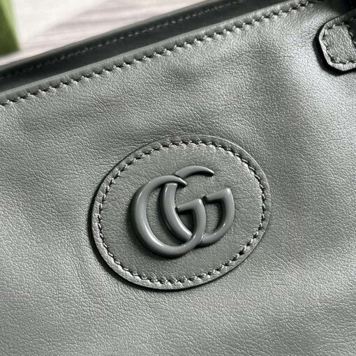 Replica Gucci 725683 Large Tote Bag With Tonal Double G Gray 4