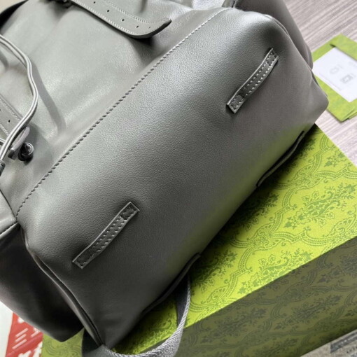 Replica Gucci 725657 Backpack With Tonal Double G Gray 6