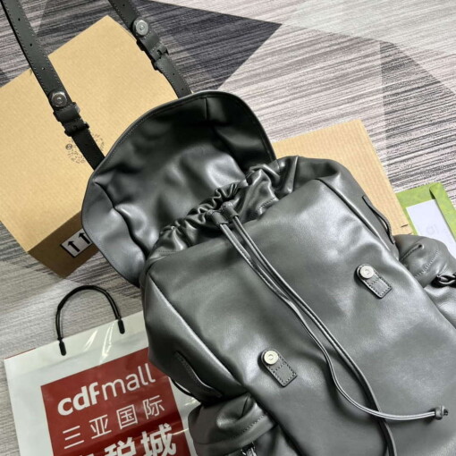 Replica Gucci 725657 Backpack With Tonal Double G Gray 7