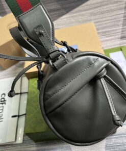 Replica Gucci 725701 Small duffle bag with tonal Double G Gray 2