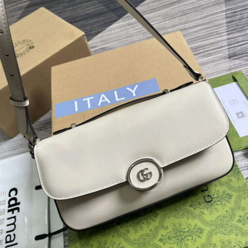 Replica Gucci 739721 Petite GG Small Shoulder Bag White 3