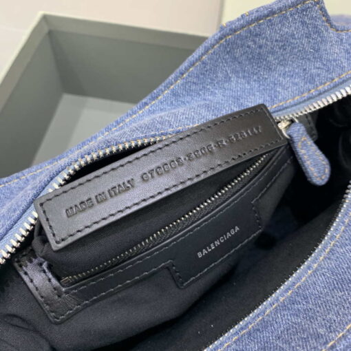 Replica Balenciaga 700451210B Neo Cagole City Handbag in Denim Blue 8