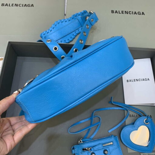 Replica Balenciaga 700940210 Neo Cagole XS Handbag in lambskin Blue 4