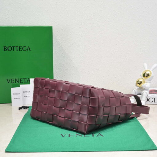 Replica Bottega Veneta BV 7466 Bowling bag Wine Red 4