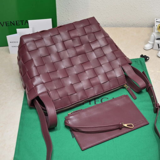 Replica Bottega Veneta BV 7466 Bowling bag Wine Red 5