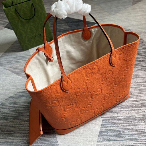 Replica Gucci 726755 Jumbo GG large tote bag Orange 7