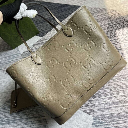 Replica Gucci 726755 Jumbo GG large tote bag Taupe 3