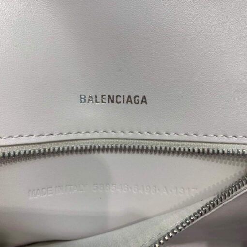 Replica Balenciaga 593546 Hourglass Small Top Handle Bag White 8