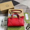 Replica Gucci 746319 GG Marmont Small Top Handle Bag White 10