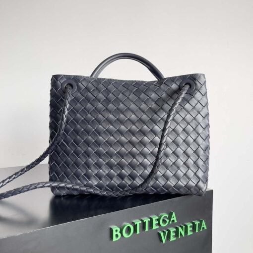 Replica Bottega Veneta BV 743572 Medium Andiamo Navy Blue 2