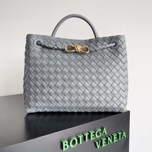 Replica Bottega Veneta BV 743572 Medium Andiamo Light Gray