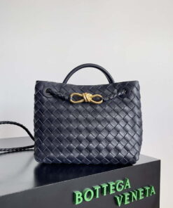 Replica Bottega Veneta BV 743568 Small Andiamo Navy Blue