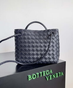 Replica Bottega Veneta BV 743568 Small Andiamo Navy Blue 2