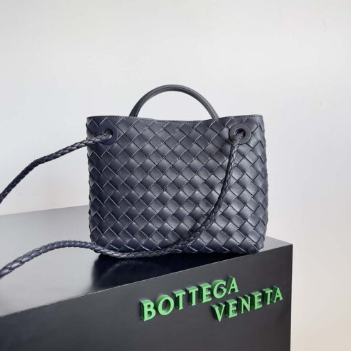 Replica Bottega Veneta BV 743568 Small Andiamo Navy Blue 2