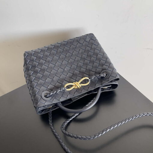 Replica Bottega Veneta BV 743568 Small Andiamo Navy Blue 5