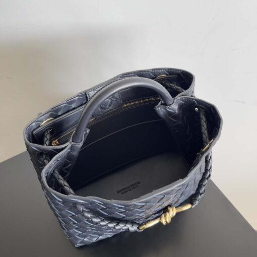 Replica Bottega Veneta BV 743568 Small Andiamo Navy Blue 8