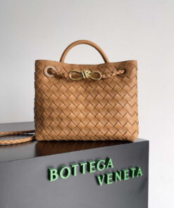 Replica Bottega Veneta BV 743568 Small Andiamo Ligth Brown