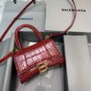 Replica Balenciaga 592833 Hourglass XS Top Handle Bag Silver 9