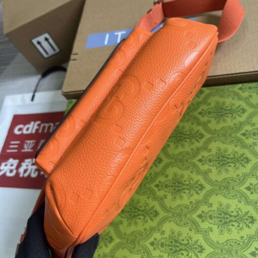 Replica Gucci 645093 Jumbo GG Belt Bag Orange 7