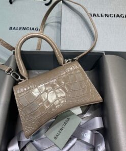 Replica Balenciaga 592833 Hourglass XS Top Handle Bag Kakhi 2