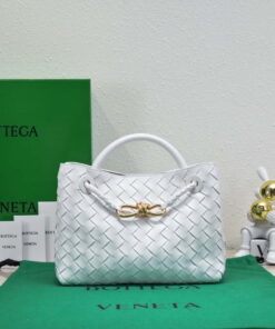 Replica Bottega Veneta BV 743568 Small Andiamo White